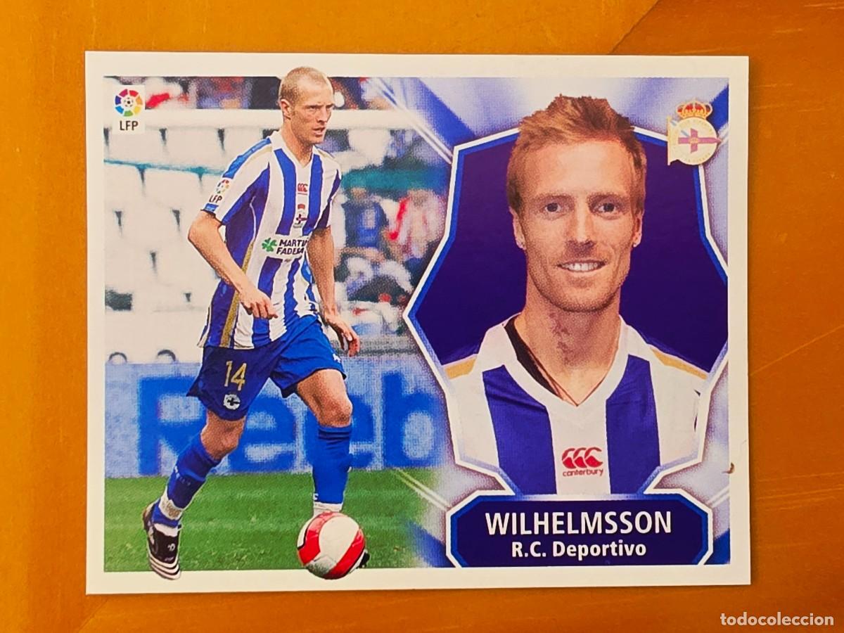 Cromos de f&uacute;tbol: Wilhelmsson, Baja, Deportivo de la Coru&ntilde;a, Panini Ediciones Liga Este 2008 2009 08 09, sin pegar