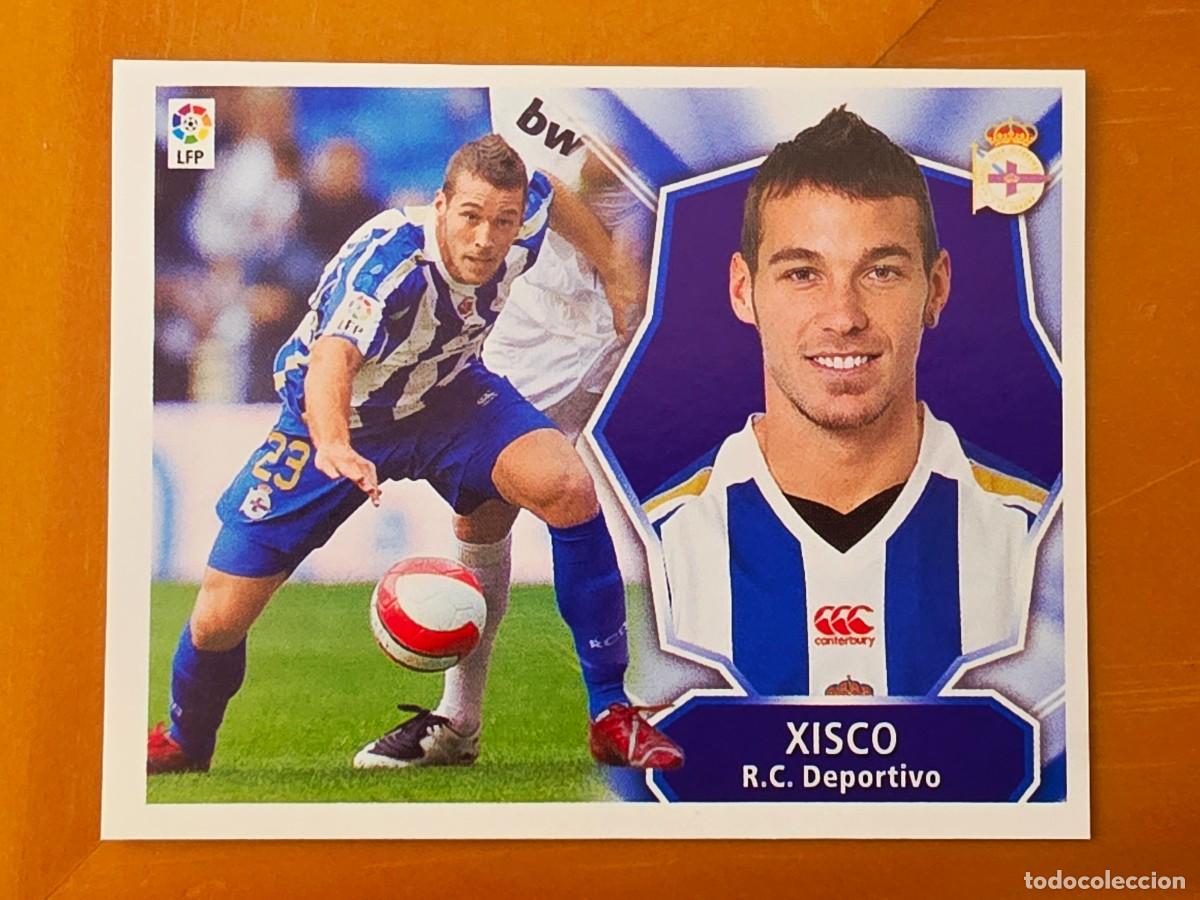 Cromos de f&uacute;tbol: Xisco Jim&eacute;nez, Deportivo de la Coru&ntilde;a, Panini Ediciones Liga Este 2008 2009 08 09, sin pegar