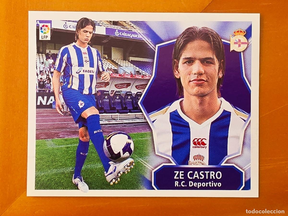 Cromos de f&uacute;tbol: Ze Castro, Deportivo de la Coru&ntilde;a, Panini Ediciones Liga Este 2008 2009 08 09, sin pegar