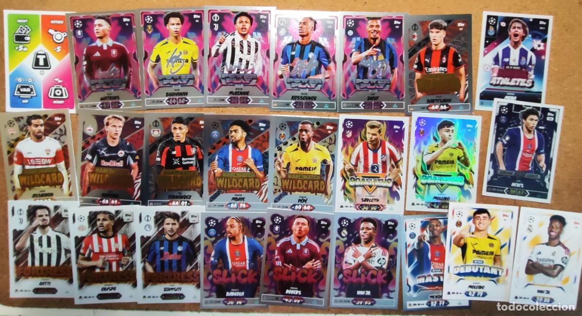 Cromos de f&uacute;tbol: MATCH ATTAX 2027 20 ANIVERSARIO LOTE DE 25 CARTAS SIN REPETIR LAS DE LA FOTO,# TOPPS