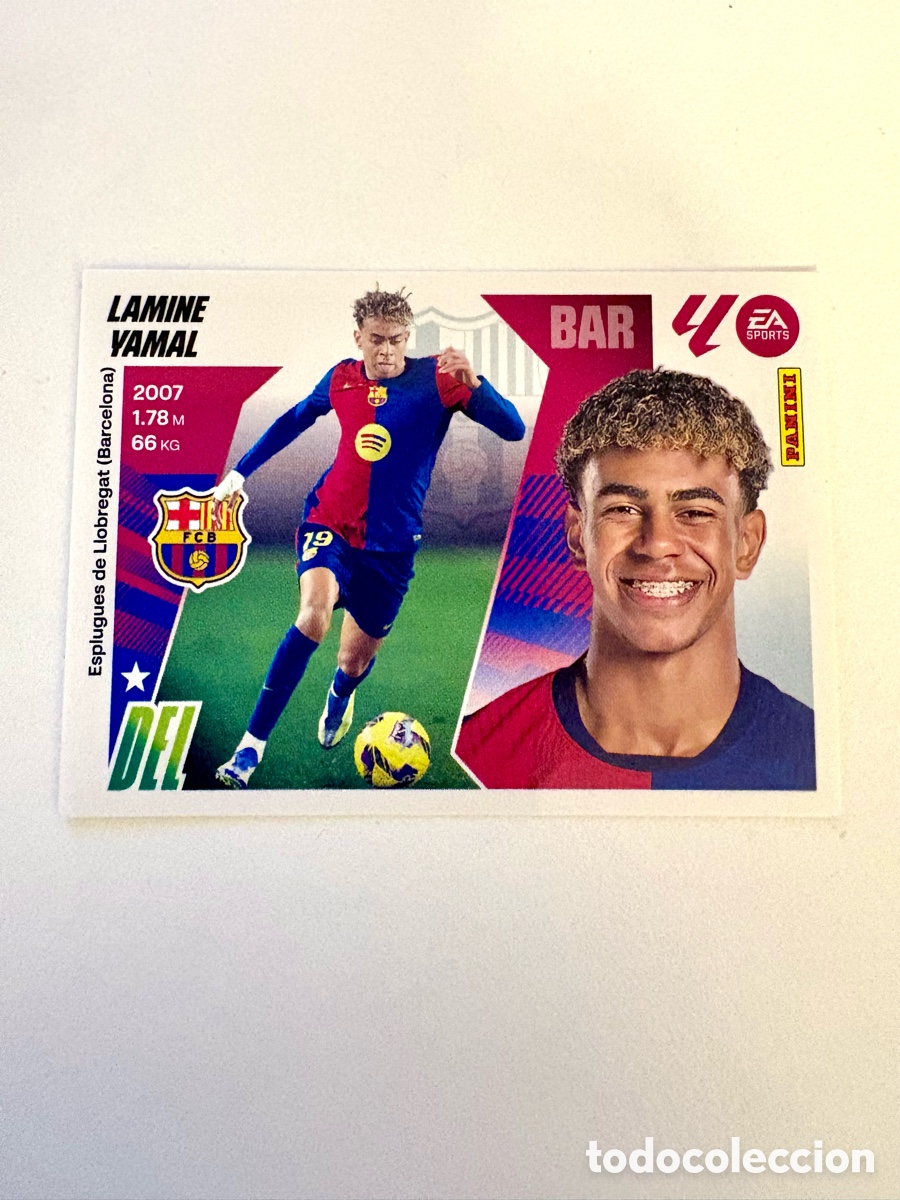 Football Stickers: CROMO LAMINE YAMAL 19 BARCELONA LIGA 25 26 2025 2026 ESTE PANINI NUNCA PEGADO