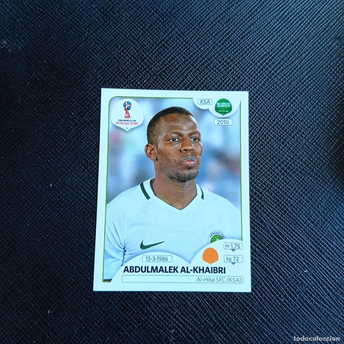 Cromos de f&uacute;tbol: 64 AL KHAIBRI ARABIA SAUDI PANINI MUNDIAL RUSIA 2018 CROMO FUTBOL 18 - SIN PEGAR - /CJ2 ...
