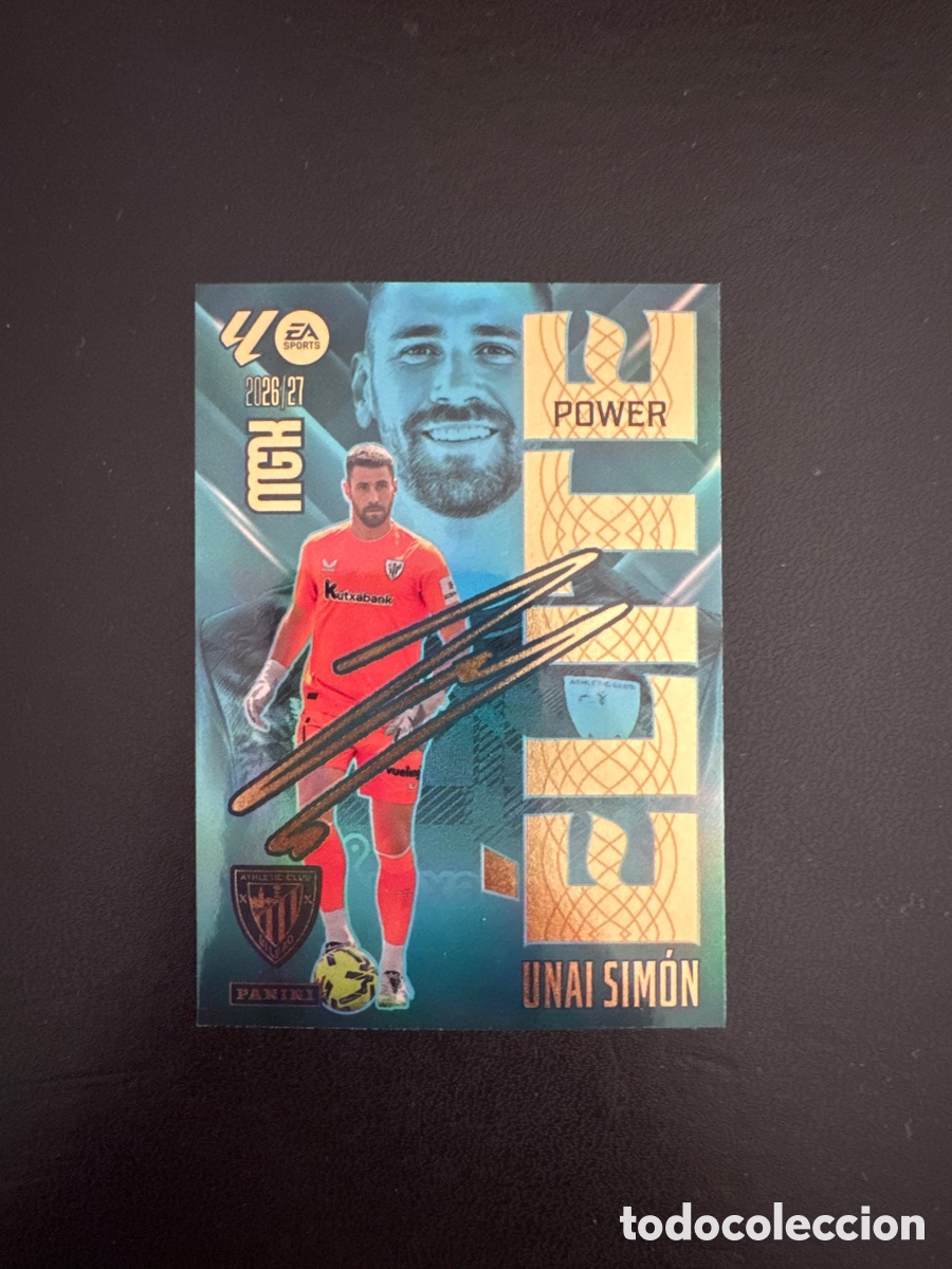 Cromos de f&uacute;tbol: UNAI SIM&Oacute;N ELITE POWER N&Uacute;MERO 17P MEGACRACKS 2026 2027