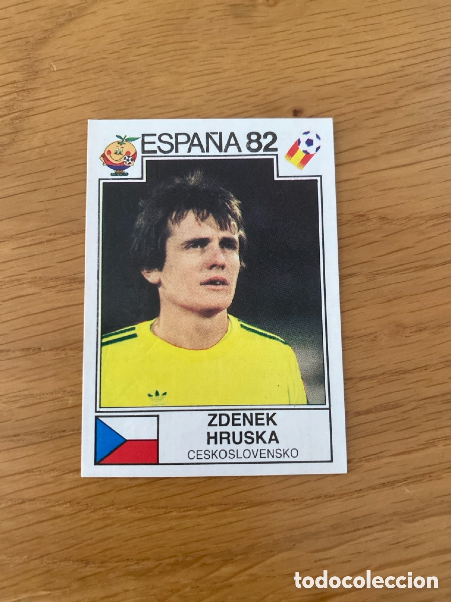 Cromos de f&uacute;tbol: Cromo panini mundial Espa&ntilde;a 82 n&uacute;mero 258 Hruska - Sticker album world cup Spain 1982
