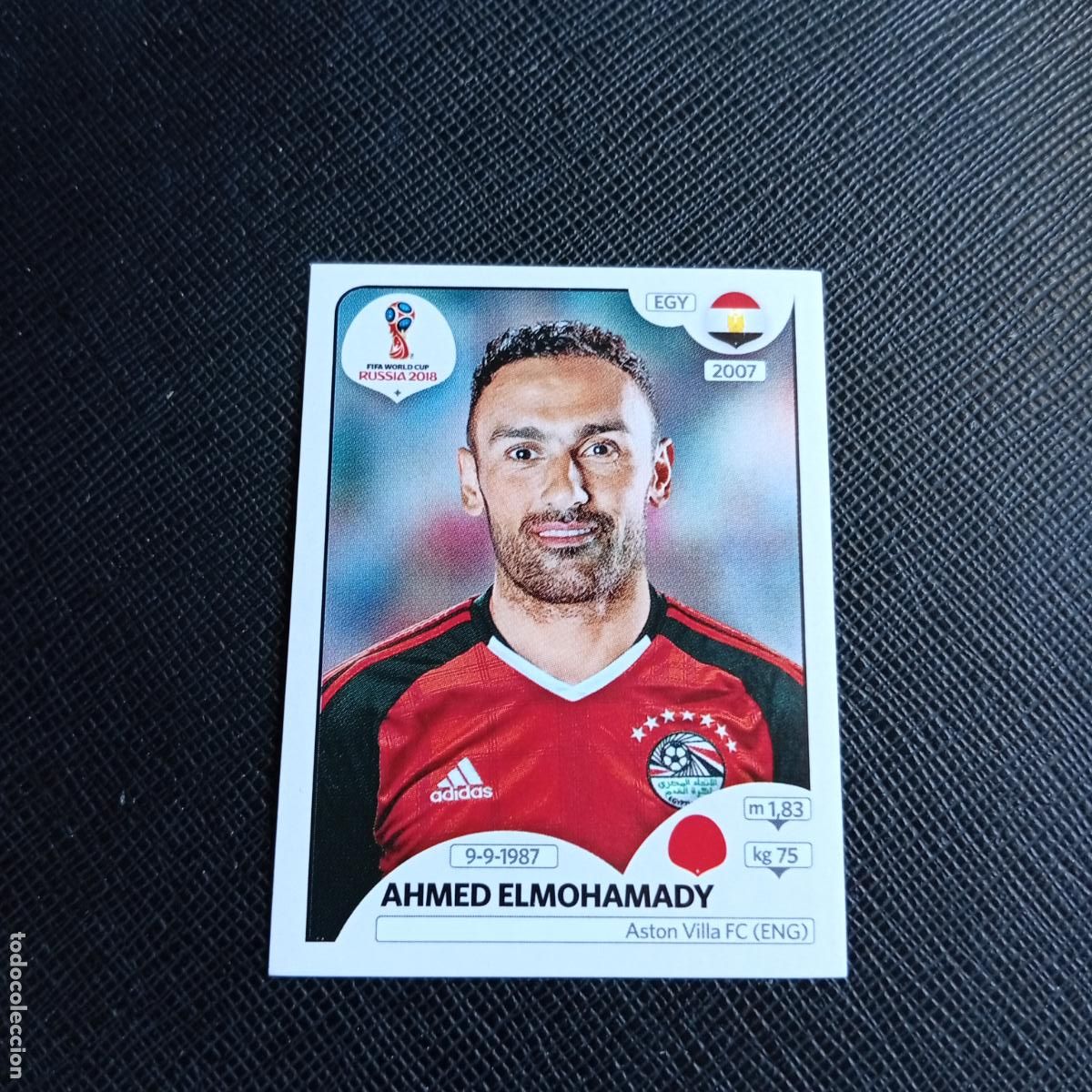 Cromos de f&uacute;tbol: 76 ELMOHAMADY EGIPTO PANINI MUNDIAL RUSIA 2018 CROMO FUTBOL 18 - SIN PEGAR - /CJ2 .