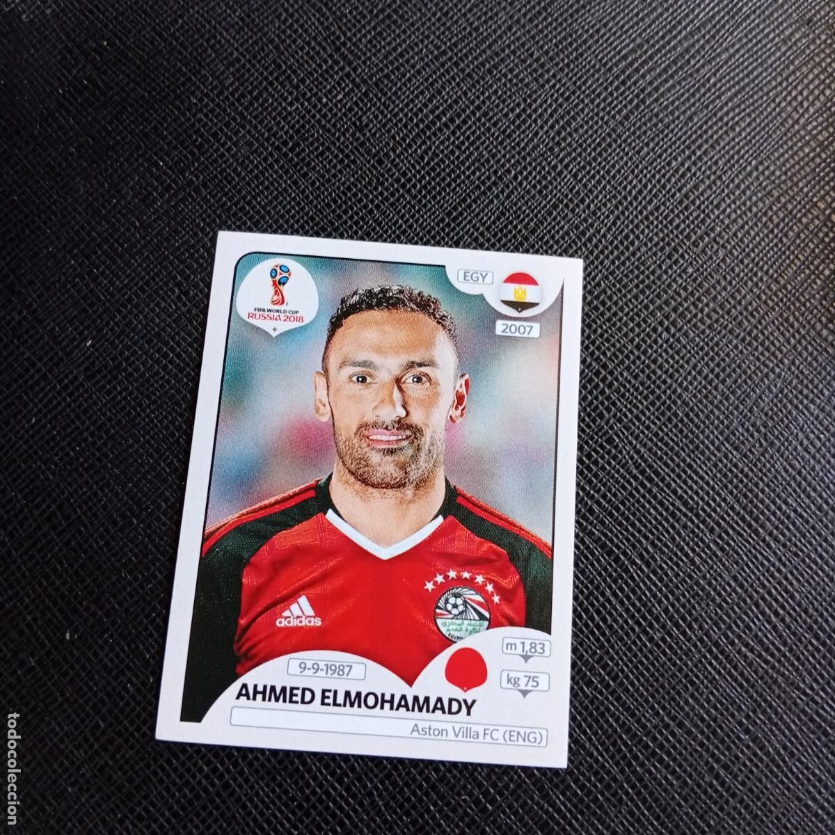 Cromos de f&uacute;tbol: 76 ELMOHAMADY EGIPTO PANINI MUNDIAL RUSIA 2018 CROMO FUTBOL 18 - SIN PEGAR - /CJ2 .