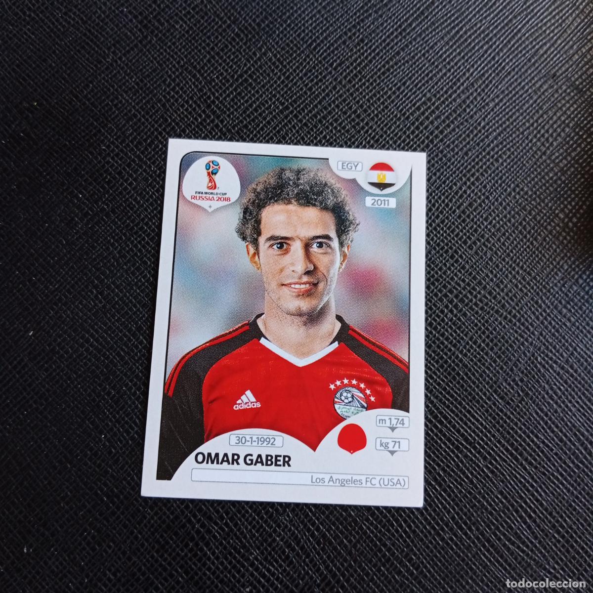 Cromos de f&uacute;tbol: 77 OMAR GABER EGIPTO PANINI MUNDIAL RUSIA 2018 CROMO FUTBOL 18 - SIN PEGAR - /CJ2