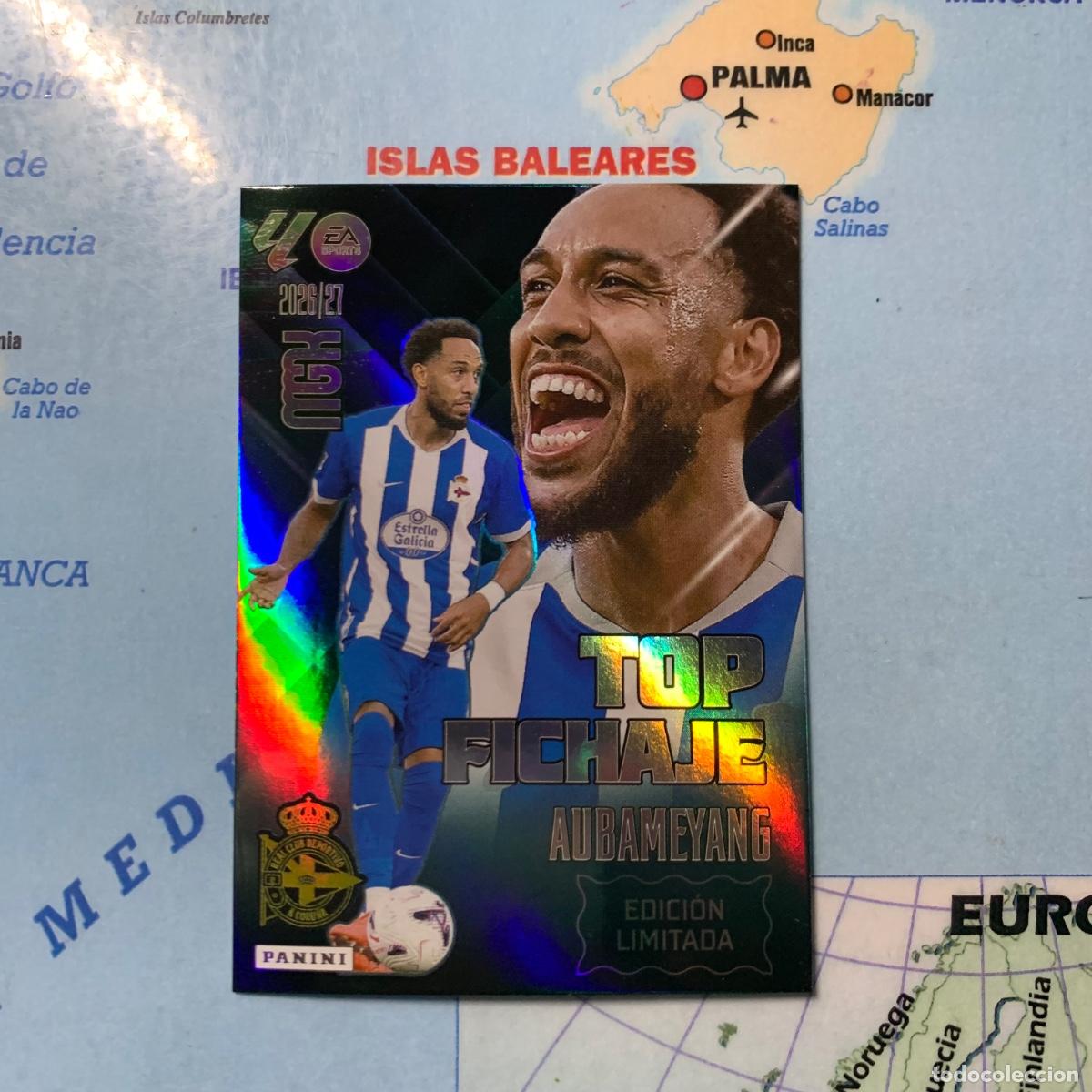 Cromos de Futebol: Aubameyang Edici&oacute;n Limitada Top Fichaje Deportivo de La Coru&ntilde;a megacracks 26-27 2026-2027
