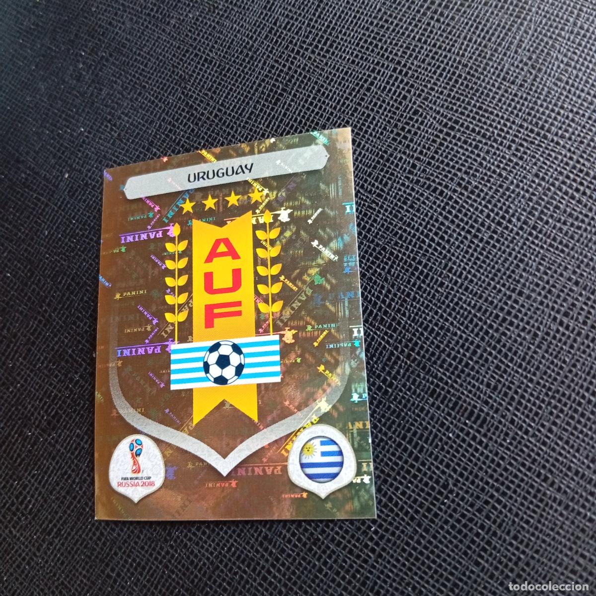 Cromos de f&uacute;tbol: 92 ESCUDO URUGUAY PANINI MUNDIAL RUSIA 2018 CROMO FUTBOL 18 - SIN PEGAR - /CJ2