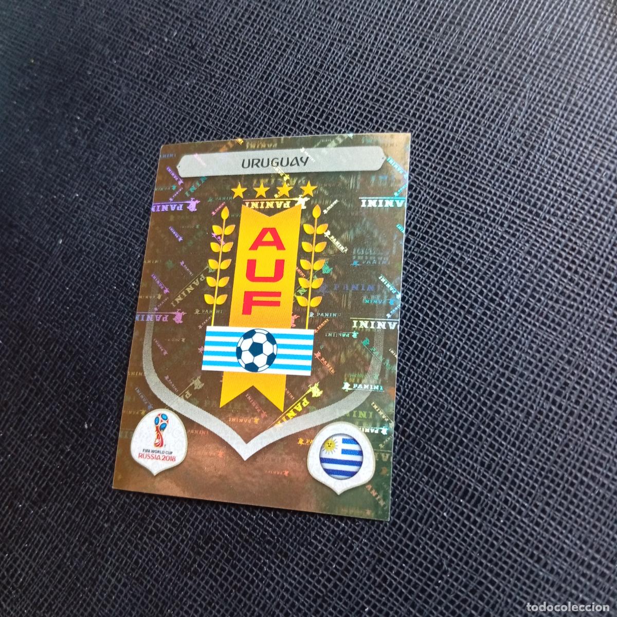 Cromos de f&uacute;tbol: 92 ESCUDO URUGUAY PANINI MUNDIAL RUSIA 2018 CROMO FUTBOL 18 - SIN PEGAR - /CJ2