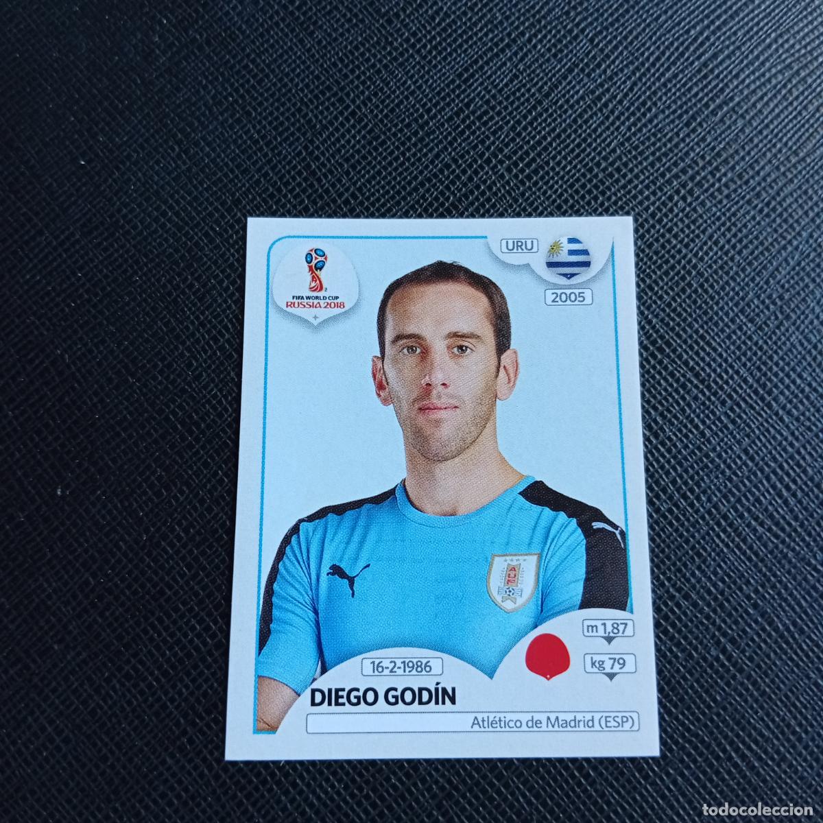 Fu&szlig;ball-Sticker: 96 GODIN URUGUAY PANINI MUNDIAL RUSIA 2018 CROMO FUTBOL 18 - SIN PEGAR - /CJ2 .