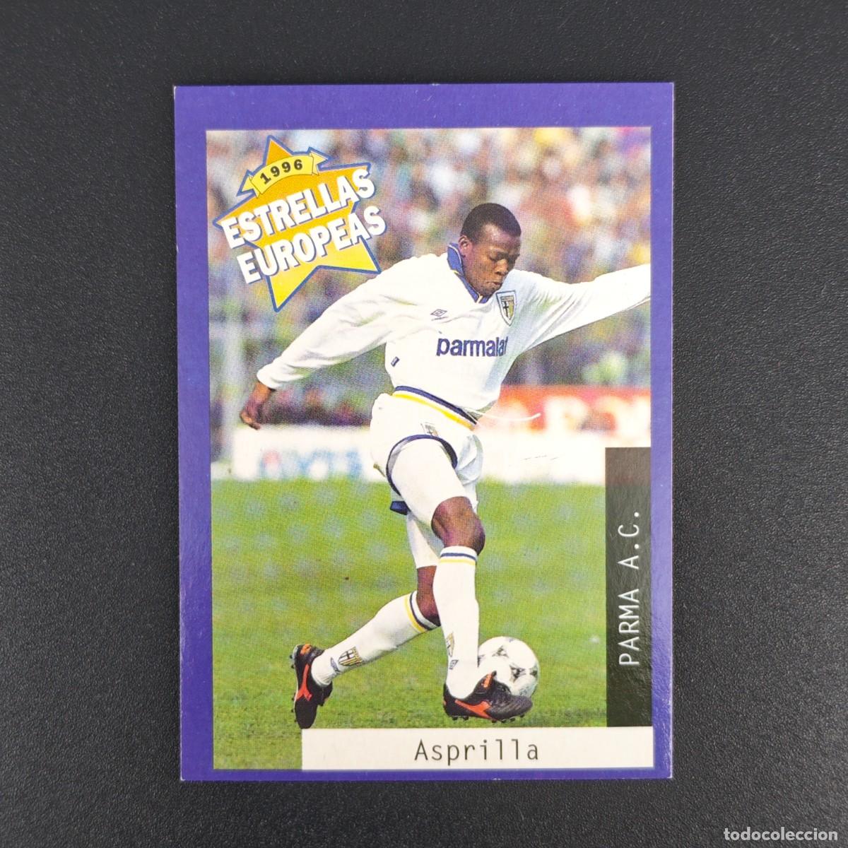 Cromos de f&uacute;tbol: CROMO FUTBOL PANINI ASPRILLA PARMA NUNCA PEGADO SIN PEGAR 1996 ESTRELLAS EUROPEAS RA1026