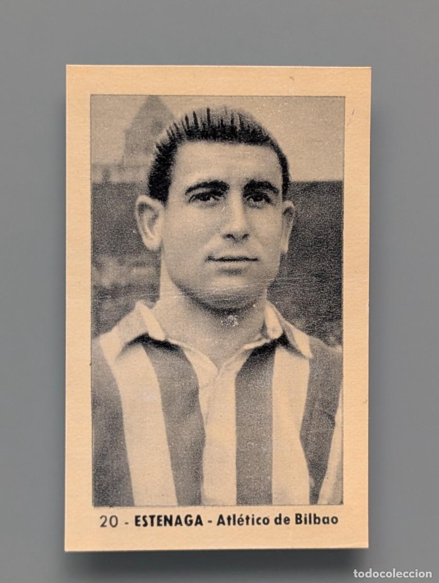 Cromos de f&uacute;tbol: DIFICIL CROMO RARE CARD ESTENAGA ATHLETIC ATLETICO BILBAO ED RUIZ ROMERO 1952 1952/53 1953 VIZCAYA