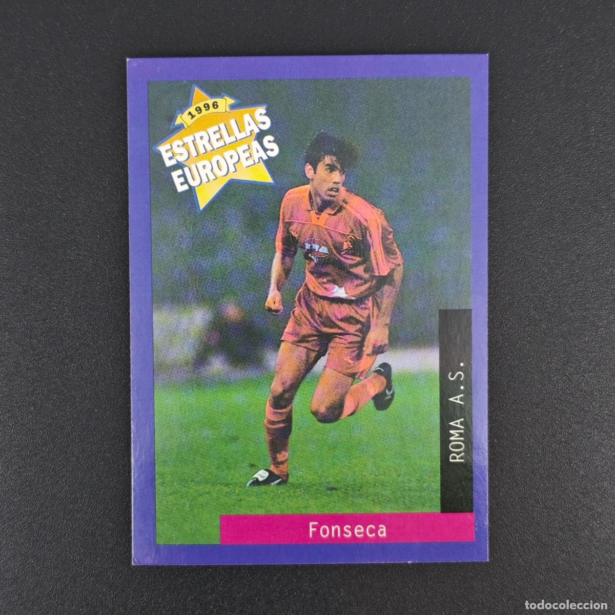 Cromos de f&uacute;tbol: CROMO FUTBOL PANINI FONSECA ROMA NUNCA PEGADO SIN PEGAR 1996 ESTRELLAS EUROPEAS RA1026