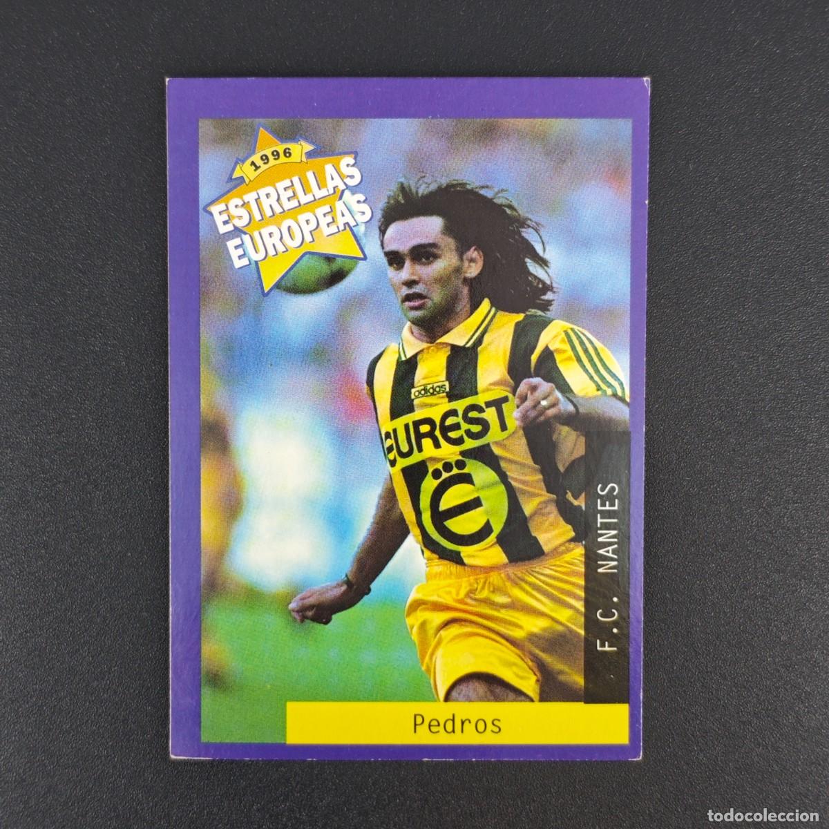 Cromos de f&uacute;tbol: CROMO FUTBOL PANINI PEDROS NANTES NUNCA PEGADO SIN PEGAR 1996 ESTRELLAS EUROPEAS RA1026