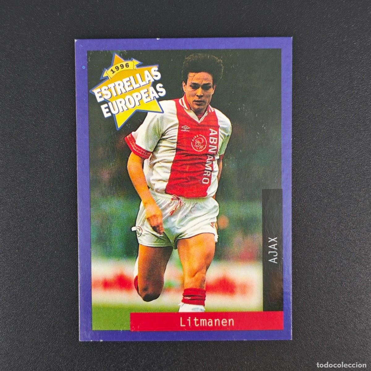 Cromos de f&uacute;tbol: CROMO FUTBOL PANINI LITMANEN AJAX NUNCA PEGADO SIN PEGAR 1996 ESTRELLAS EUROPEAS RA1026