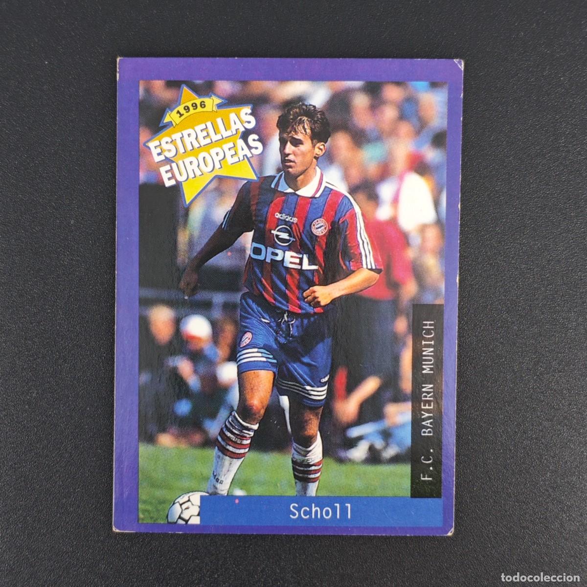 Fu&szlig;ball-Sticker: CROMO FUTBOL PANINI SCHOLL BAYERN MUNICH NUNCA PEGADO SIN PEGAR 1996 ESTRELLAS EUROPEAS RA1026