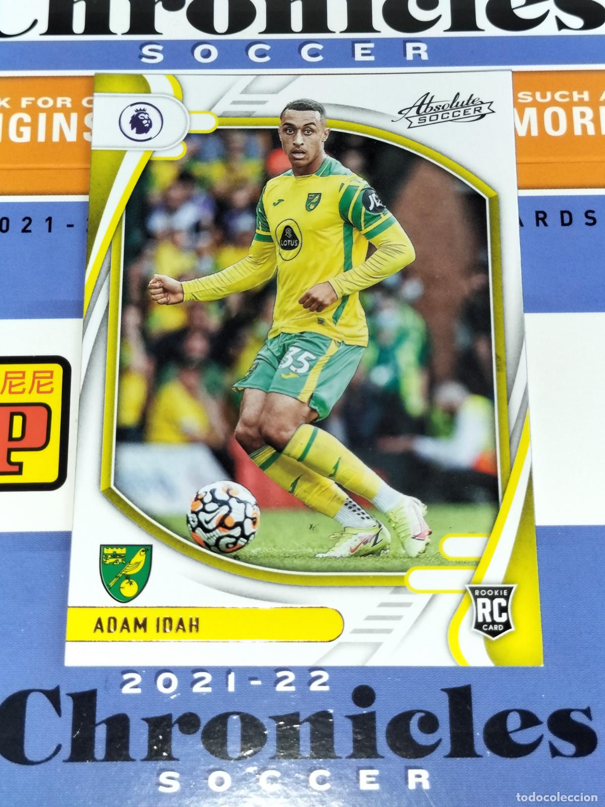 Fu&szlig;ball-Sticker: 53 ADAM IDAH RC ROOKIE NORWICH CITY CARD CHRONICLES ABSOLUTE PREMIER SOCCER 2021 2022 21 22 PANINI