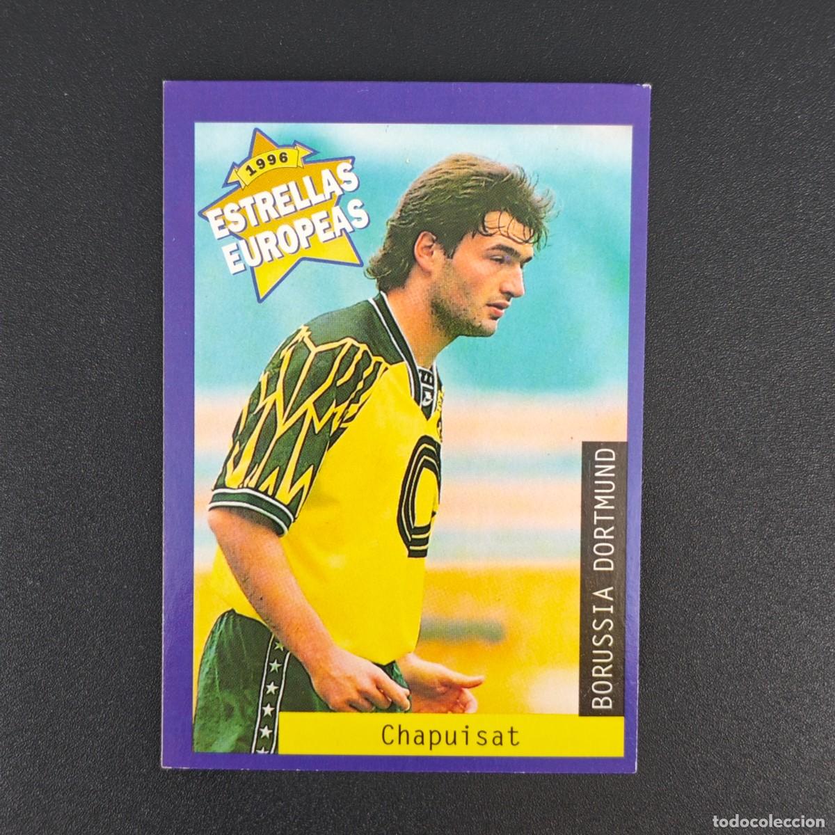 Fu&szlig;ball-Sticker: CROMO FUTBOL PANINI CHAPUISAT BORUSSIA DORTMUND NUNCA PEGADO 1996 ESTRELLAS EUROPEAS RA1026
