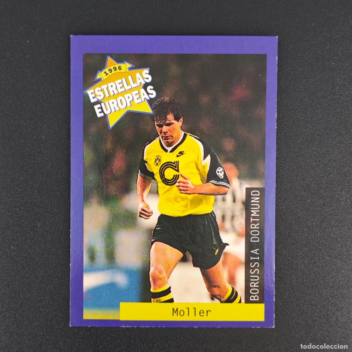 Fu&szlig;ball-Sticker: CROMO FUTBOL PANINI MOLLER BORUSSIA DORTMUND NUNCA PEGADO SIN PEGAR 1996 ESTRELLAS EUROPEAS RA1026