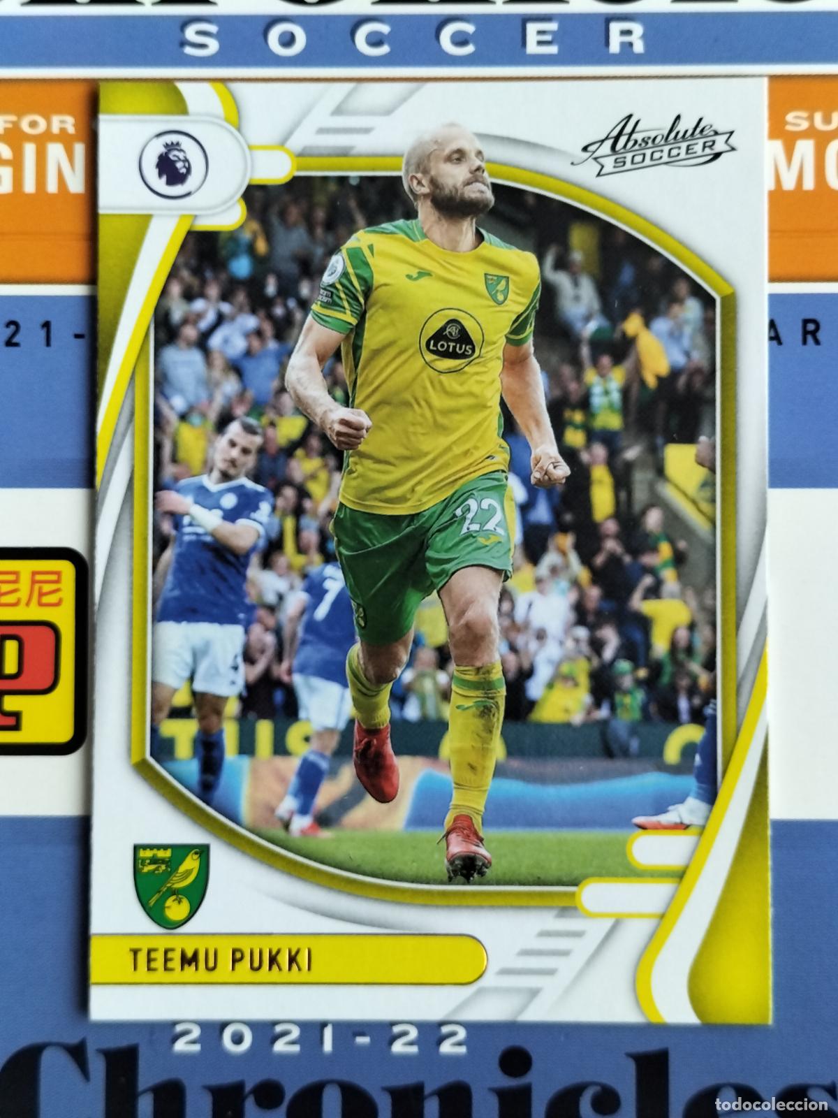 Cromos de f&uacute;tbol: 54 TEEMU PUKKI NORWICH CITY CARD CHRONICLES ABSOLUTE PREMIER SOCCER 2021 2022 21 22 PANINI