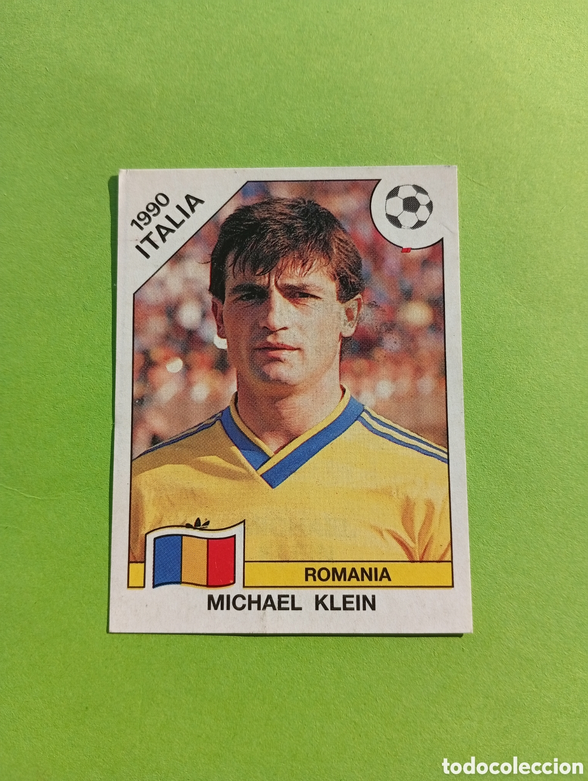 Fu&szlig;ball-Sticker: 1990 ITALIA 90 - N&ordm; 162 MICHAEL KLEIN - RUMANIA - ED. CARVAJAL / PANINI
