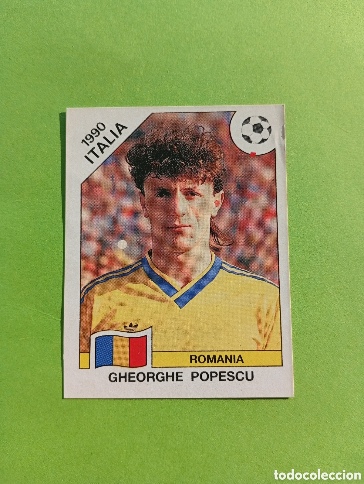 Fu&szlig;ball-Sticker: 1990 ITALIA 90 - N&ordm; 163 GHEORGHE POPESCU - RUMANIA - ED. CARVAJAL / PANINI
