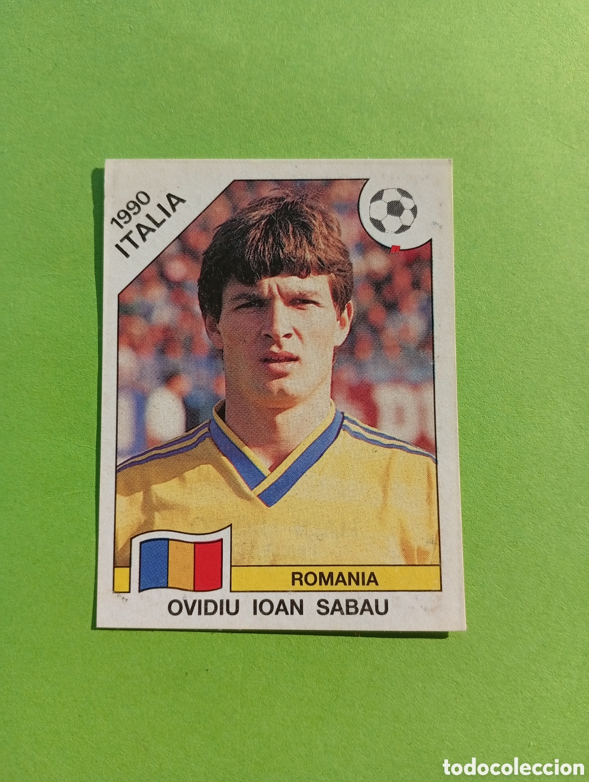 Fu&szlig;ball-Sticker: 1990 ITALIA 90 - N&ordm; 164 OVIDIU IOAN SABAU - RUMANIA - ED. CARVAJAL / PANINI