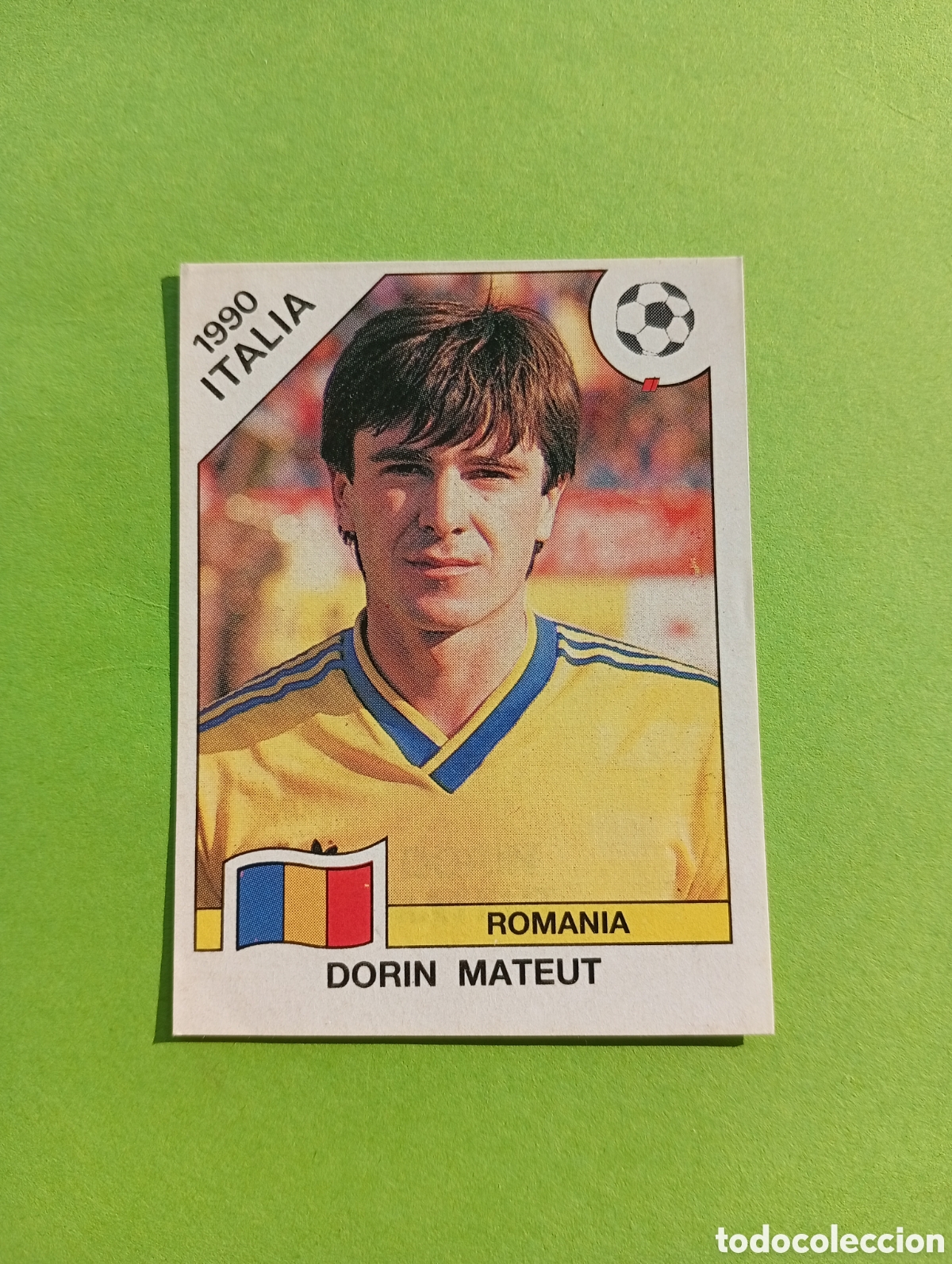 Fu&szlig;ball-Sticker: 1990 ITALIA 90 - N&ordm; 165 DORIN MATEUT - RUMANIA - ED. CARVAJAL / PANINI