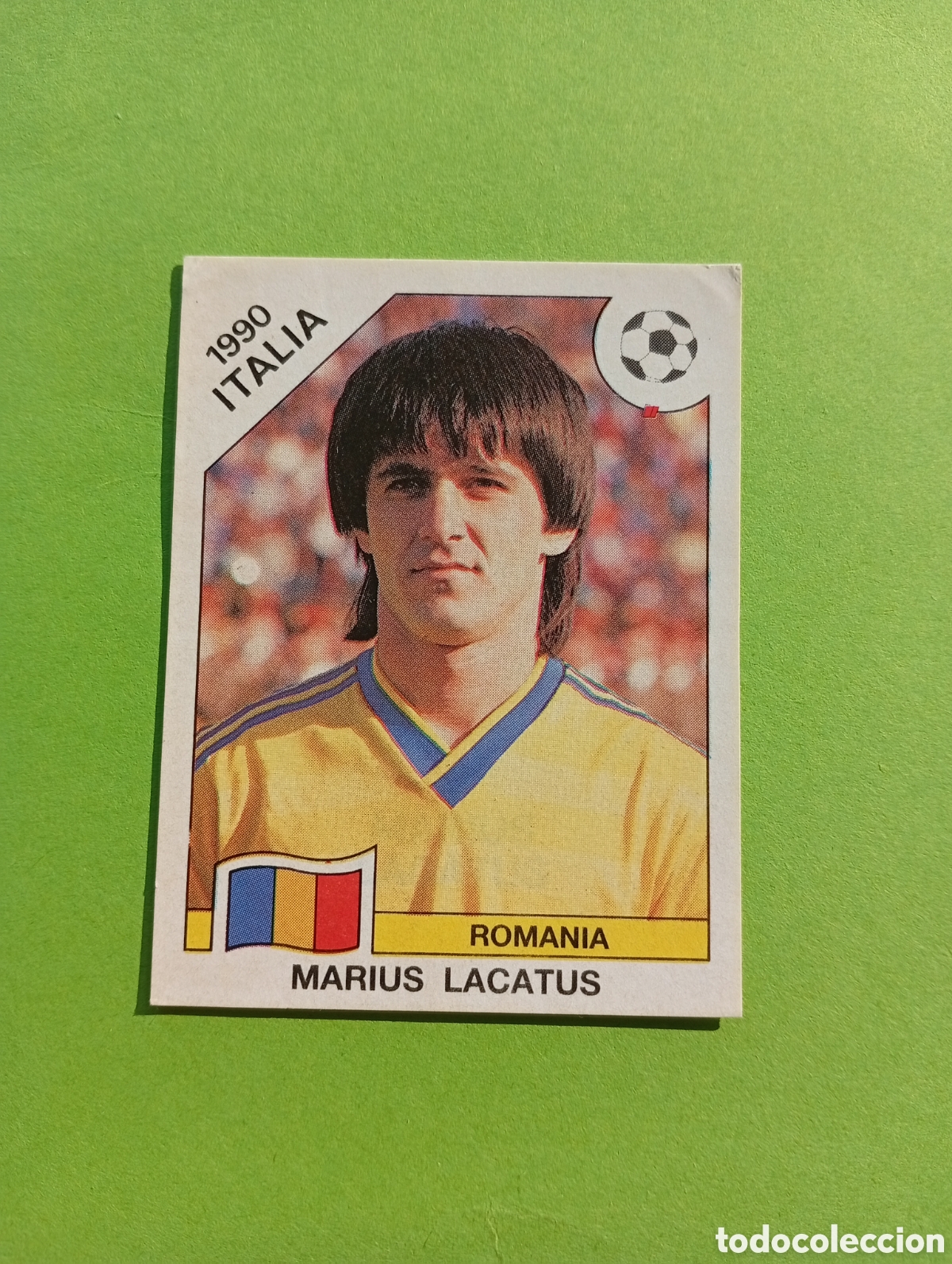 Fu&szlig;ball-Sticker: 1990 ITALIA 90 - N&ordm; 168 MARIUS LACATUS - RUMANIA - ED. CARVAJAL / PANINI