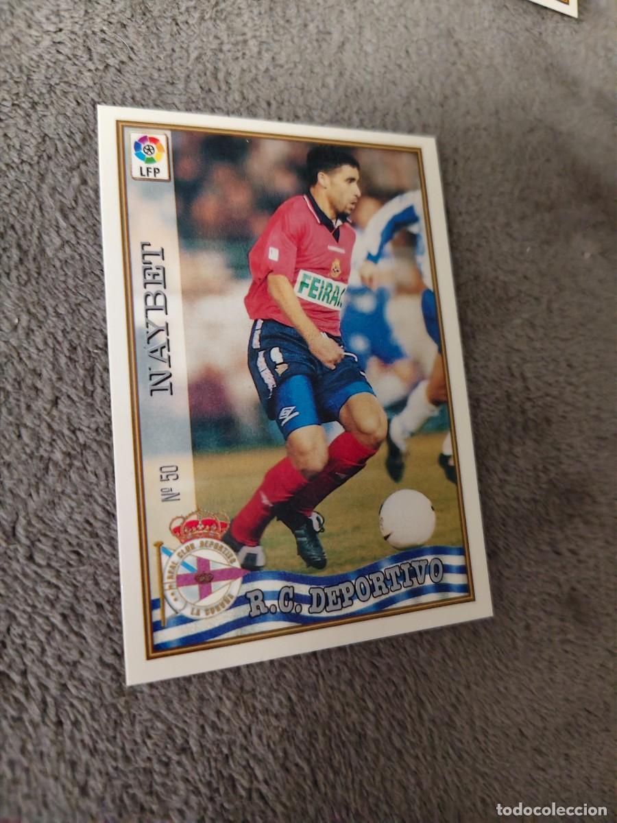 Football Stickers: 50. NAYBET R.C. DEPORTIVO MUNDICROMO FICHAS 97 98 LIGA 1997 1998 CARD ABB