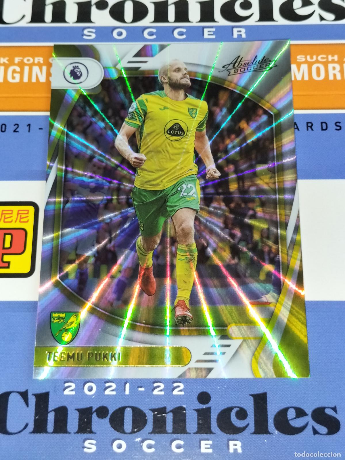 Cromos de Futebol: N&ordm; 54 TEEMU PUKKI LASER NORWICH CITY CARD CHRONICLES ABSOLUTE PREMIER SOCCER 2021 2022 21 22 PANINI