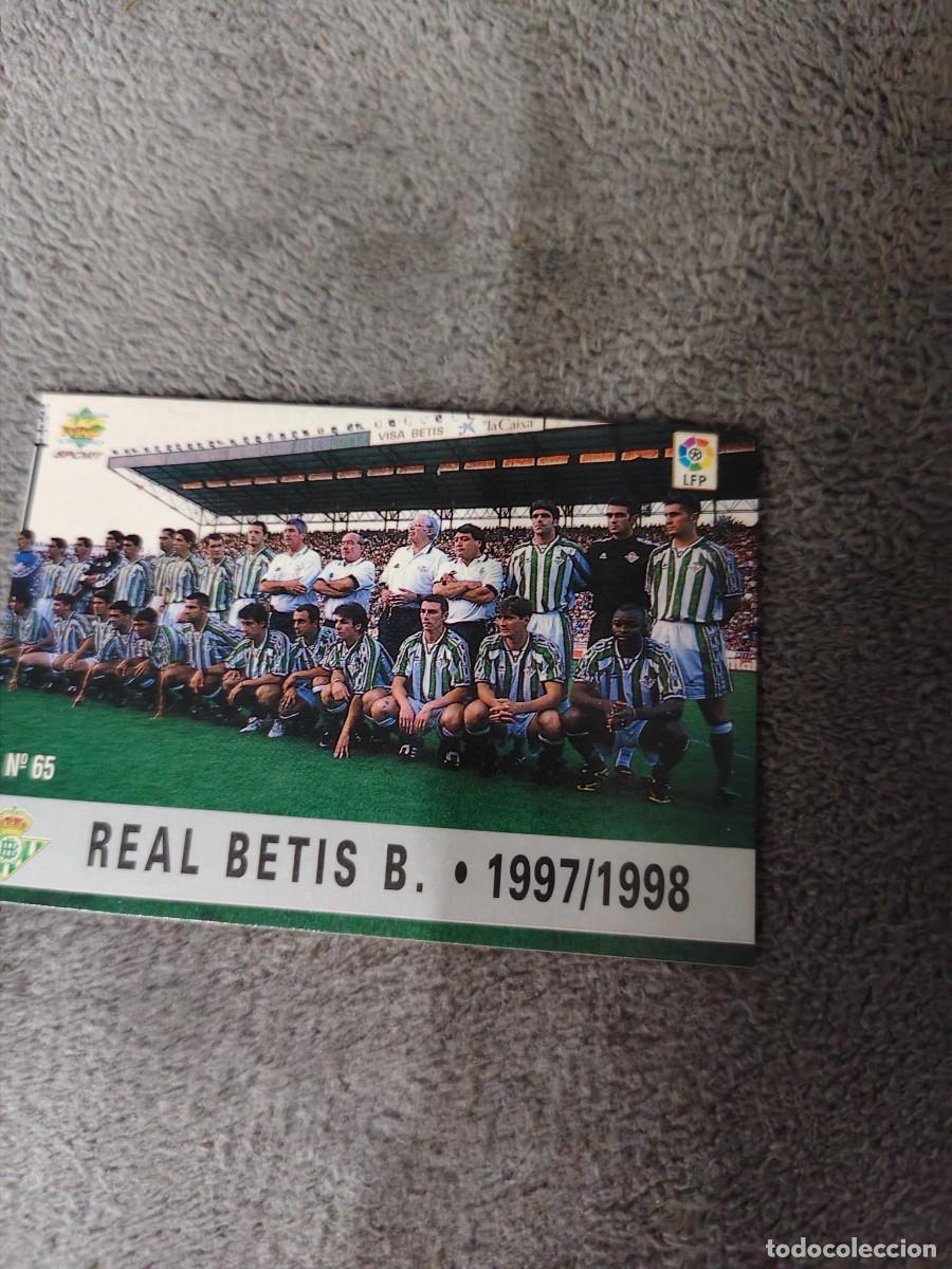 Cromos de Futebol: 65. PLANTILLA REAL BETIS MUNDICROMO FICHAS 97 98 LIGA 1997 1998 CARD ABB