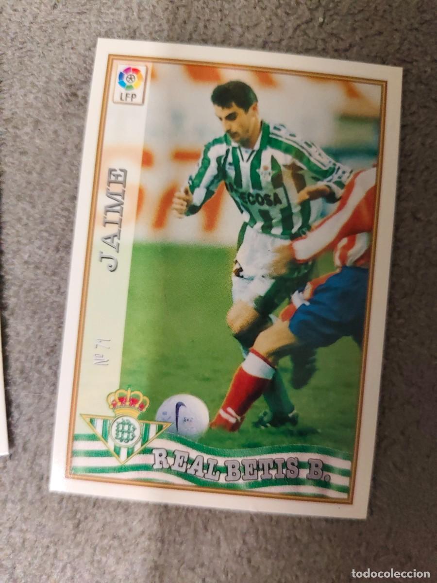 Cromos de Futebol: 71. JAIME REAL BETIS MUNDICROMO FICHAS 97 98 LIGA 1997 1998 CARD ABB