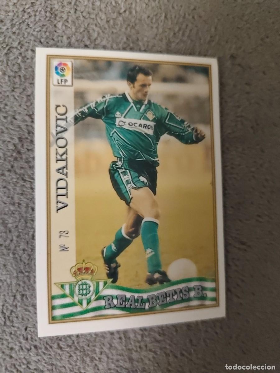 Cromos de f&uacute;tbol: 73. VIDAKOVIC REAL BETIS MUNDICROMO FICHAS 97 98 LIGA 1997 1998 CARD ABB