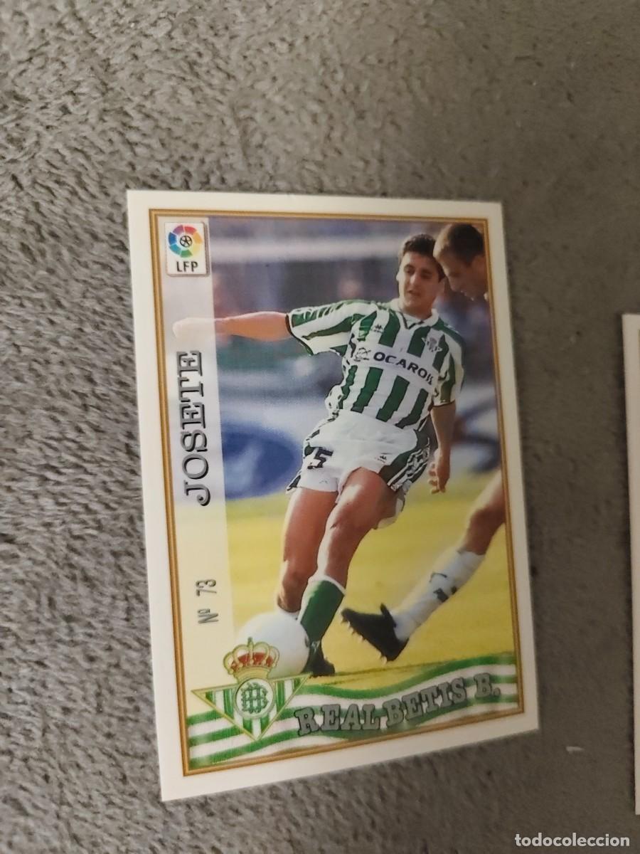 Cromos de f&uacute;tbol: 73. JOSETE REAL BETIS MUNDICROMO FICHAS 97 98 LIGA 1997 1998 CARD ABB