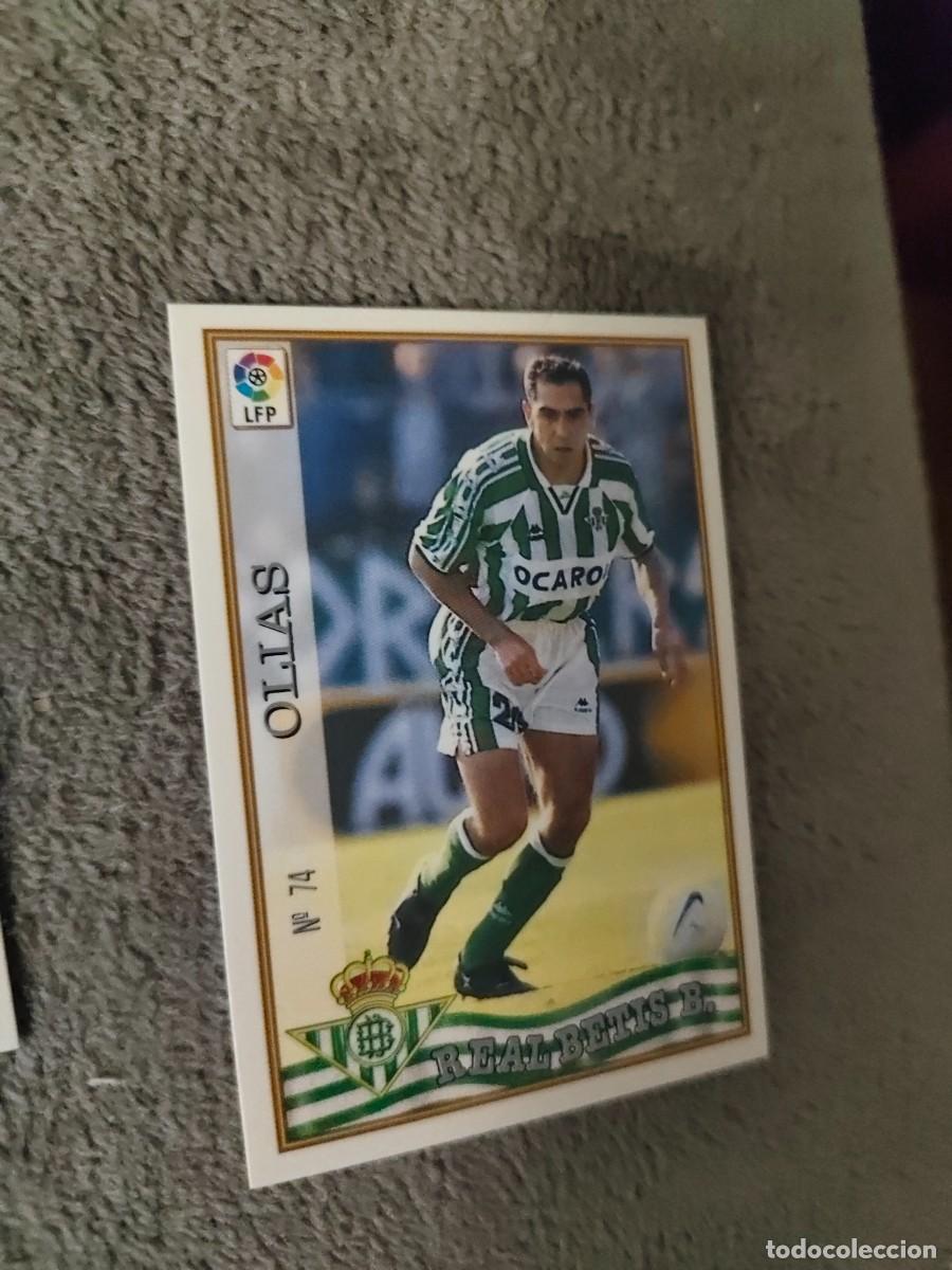 Cromos de f&uacute;tbol: 74. OL&Iacute;AS REAL BETIS MUNDICROMO FICHAS 97 98 LIGA 1997 1998 CARD ABB