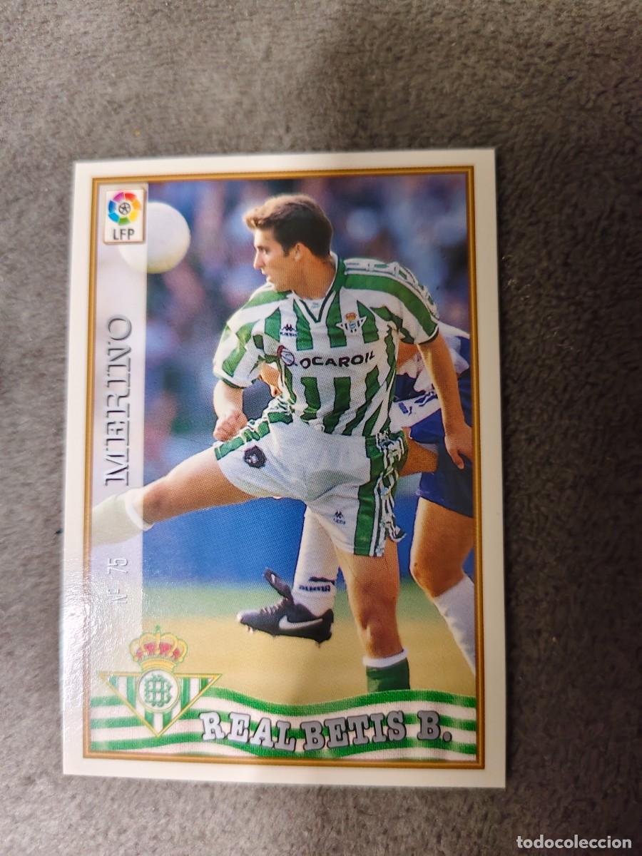 Cromos de f&uacute;tbol: 75. MERINO REAL BETIS MUNDICROMO FICHAS 97 98 LIGA 1997 1998 CARD ABB