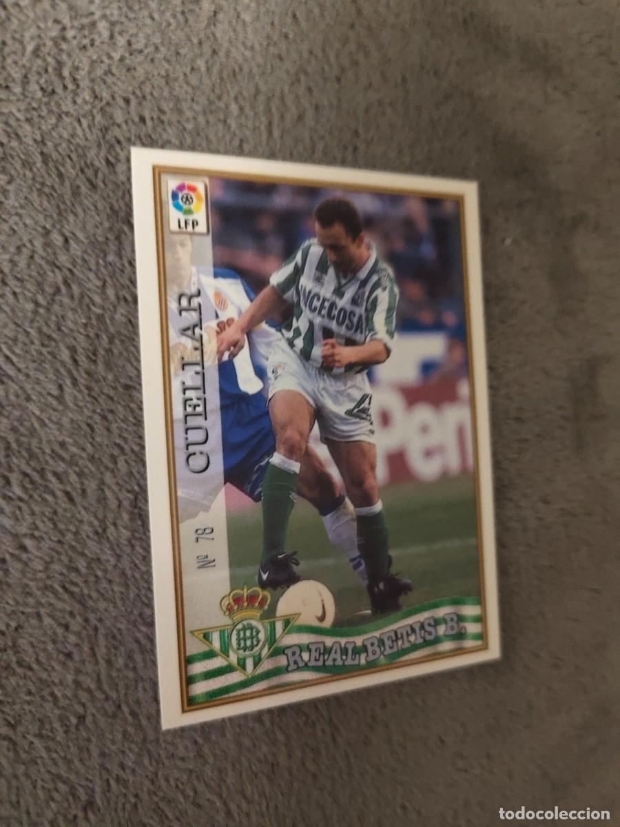 Cromos de f&uacute;tbol: 78. CU&Eacute;LLAR REAL BETIS MUNDICROMO FICHAS 97 98 LIGA 1997 1998 CARD ABB
