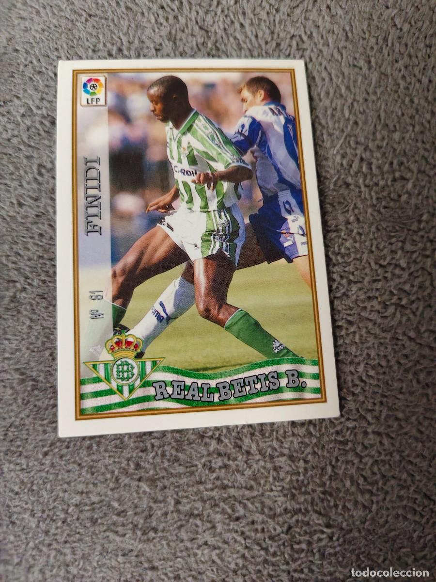 Cromos de f&uacute;tbol: 81. FINIDI REAL BETIS MUNDICROMO FICHAS 97 98 LIGA 1997 1998 CARD ABB