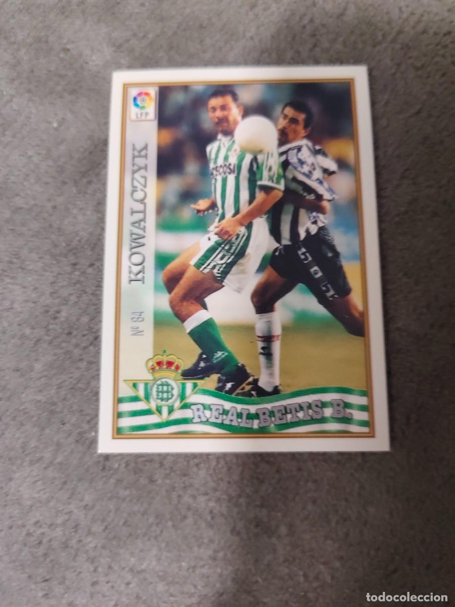 Figurine di Calcio: 84. KOWALCZYK REAL BETIS MUNDICROMO FICHAS 97 98 LIGA 1997 1998 CARD ABB