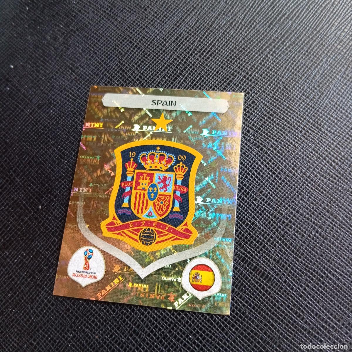 Cromos de f&uacute;tbol: 132 ESCUDO ESPA&Ntilde;A PANINI MUNDIAL RUSIA 2018 CROMO FUTBOL 18 - SIN PEGAR - /CJ2