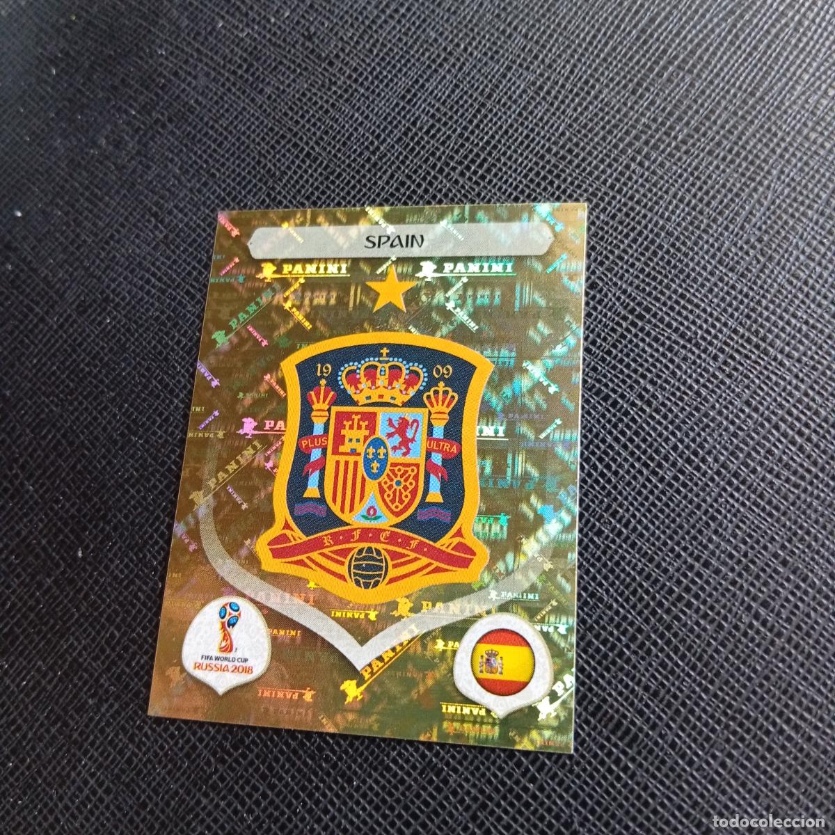 Cromos de f&uacute;tbol: 132 ESCUDO ESPA&Ntilde;A PANINI MUNDIAL RUSIA 2018 CROMO FUTBOL 18 - SIN PEGAR - /CJ2