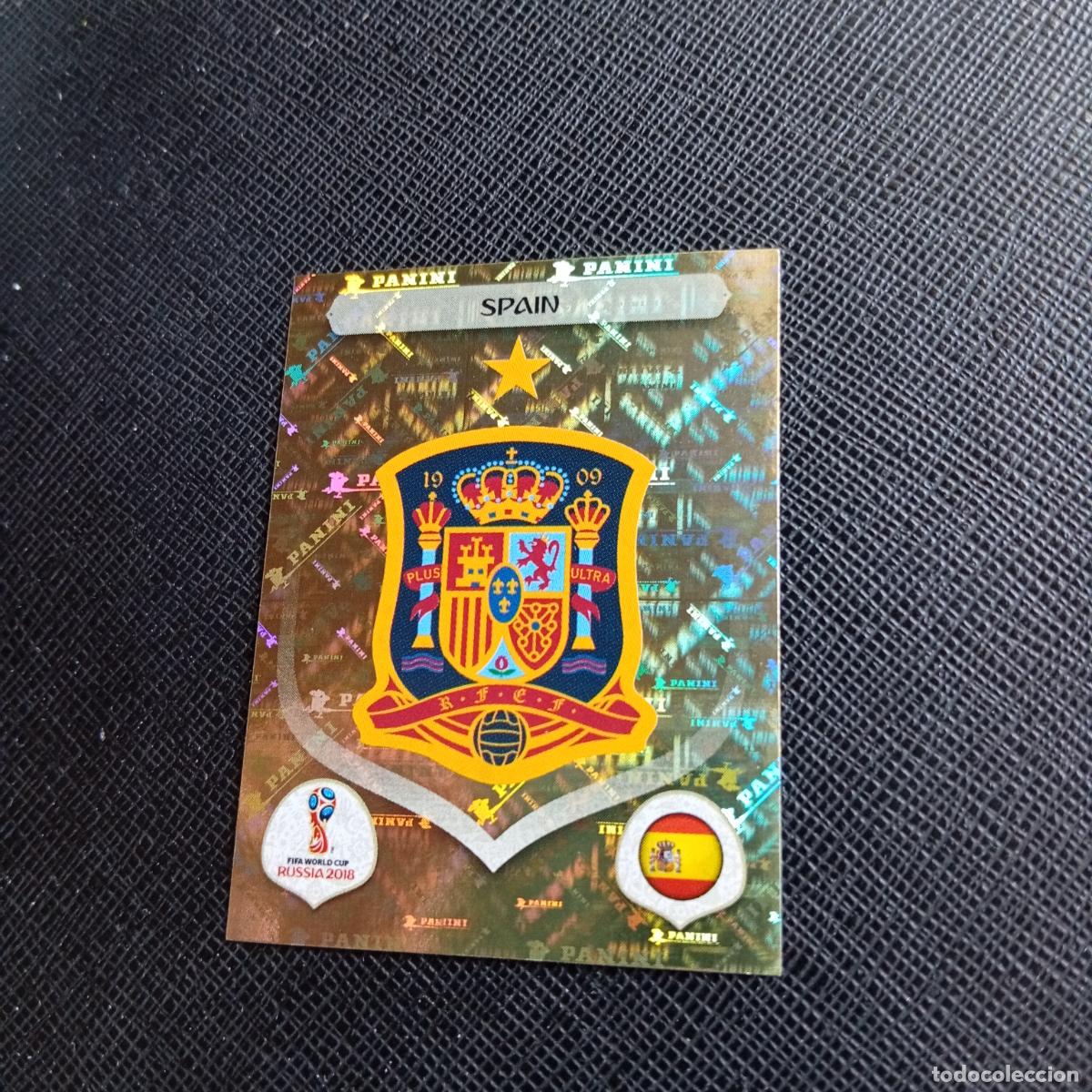 Cromos de f&uacute;tbol: 132 ESCUDO ESPA&Ntilde;A PANINI MUNDIAL RUSIA 2018 CROMO FUTBOL 18 - SIN PEGAR - /CJ2 .