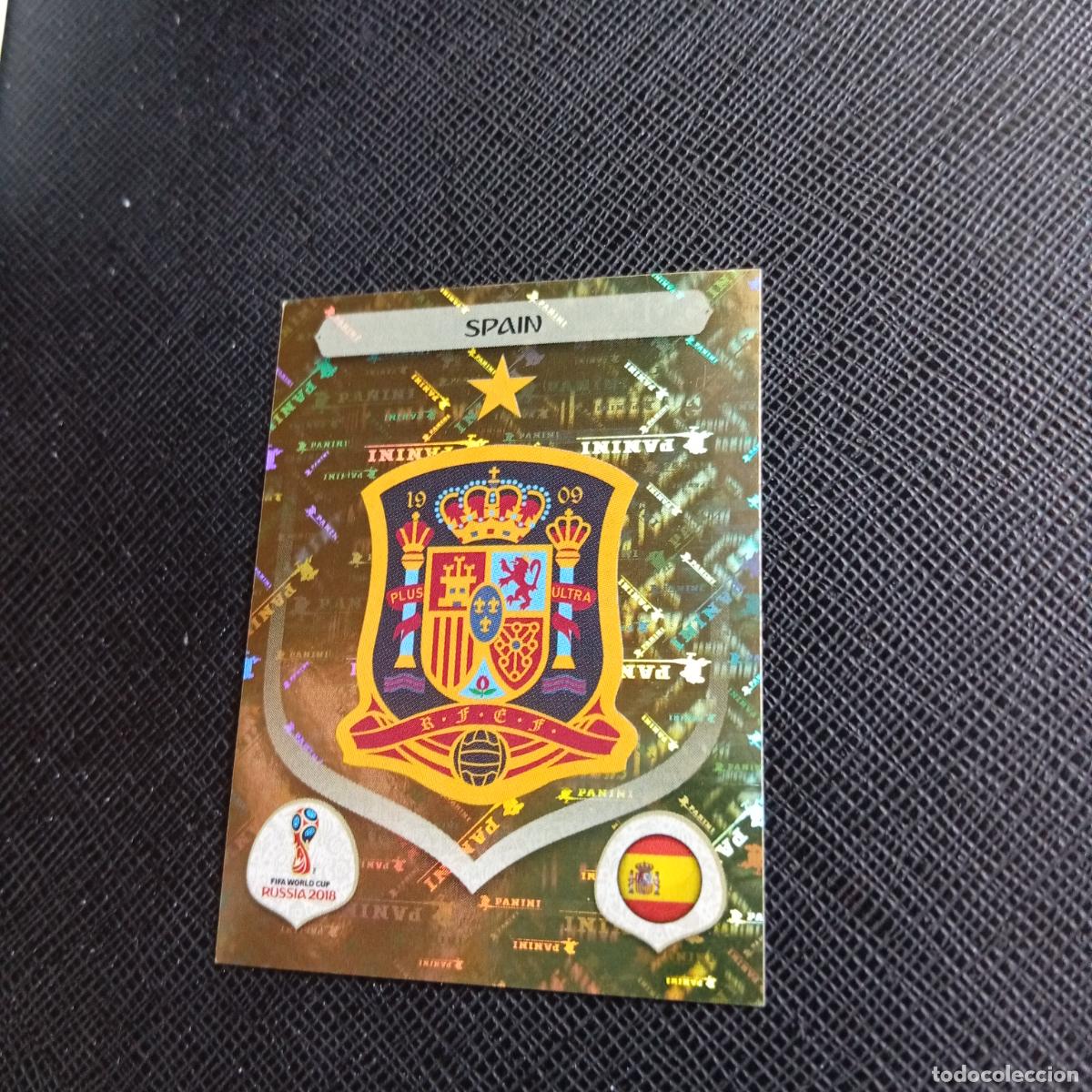Cromos de f&uacute;tbol: 132 ESCUDO ESPA&Ntilde;A PANINI MUNDIAL RUSIA 2018 CROMO FUTBOL 18 - SIN PEGAR - /CJ2 .