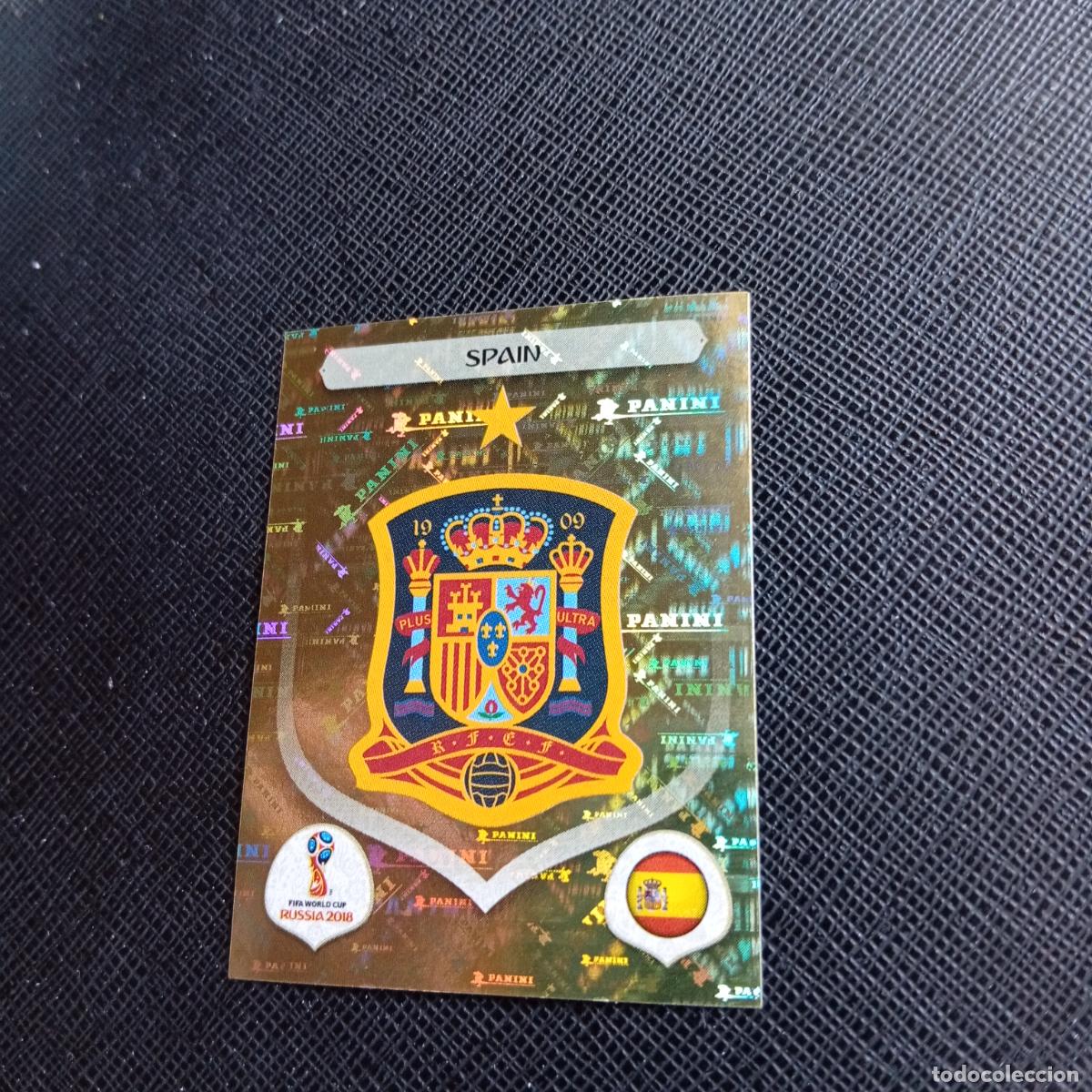 Cromos de f&uacute;tbol: 132 ESCUDO ESPA&Ntilde;A PANINI MUNDIAL RUSIA 2018 CROMO FUTBOL 18 - SIN PEGAR - /CJ2 ..