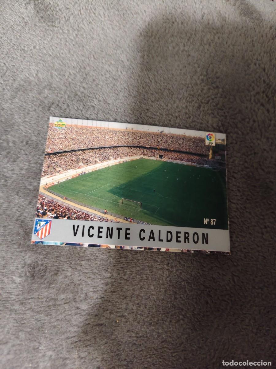 Cromos de f&uacute;tbol: 87. VICENTE CALDER&Oacute;N ATL&Eacute;TICO MADRID MUNDICROMO FICHAS 97 98 LIGA 1997 1998 CARD ABB