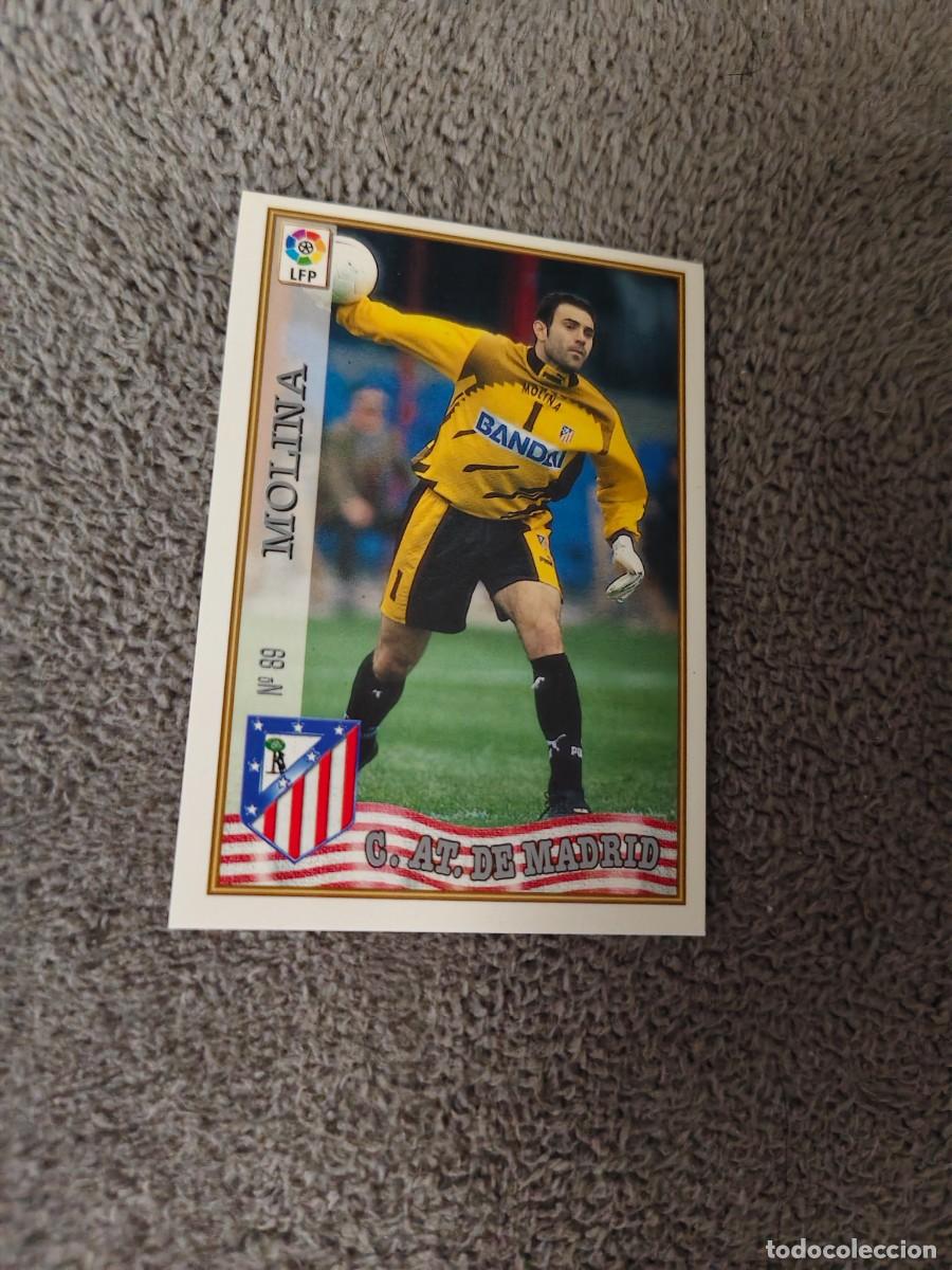 Cromos de f&uacute;tbol: 89. MOLINA ATL&Eacute;TICO MADRID MUNDICROMO FICHAS 97 98 LIGA 1997 1998 CARD ABB