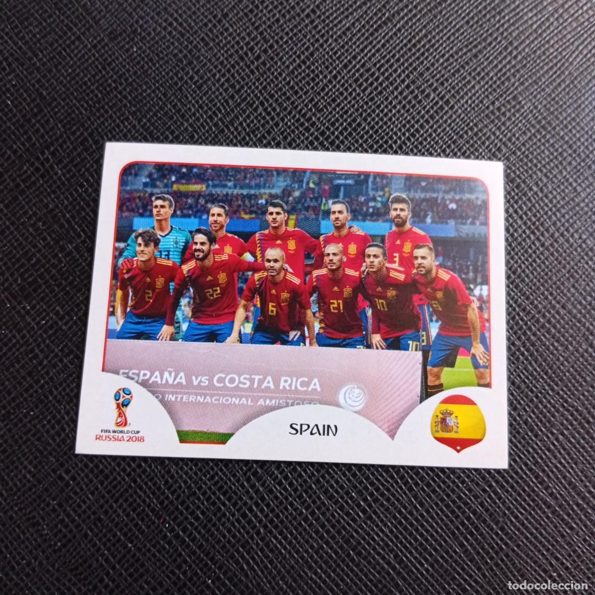 Cartes &agrave; collectionner de Football: 133 ALINEACION ESPA&Ntilde;A PANINI MUNDIAL RUSIA 2018 CROMO FUTBOL 18 - SIN PEGAR - /CJ2 ..