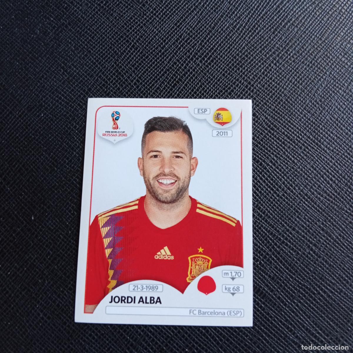 Cartes &agrave; collectionner de Football: 135 JORDI ALBA ESPA&Ntilde;A PANINI MUNDIAL RUSIA 2018 CROMO FUTBOL 18 - SIN PEGAR - /CJ2